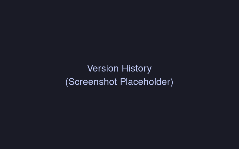 Version history